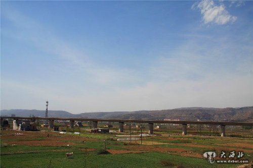 兰州到西安高铁天水段建设现场